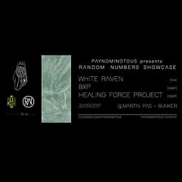 PAYNOMINDTOUS.IT Random Numbers Showcase @Martin Pas Synth Shop & Bunker | 30/09/17